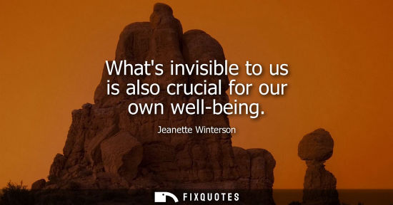Small: Whats invisible to us is also crucial for our own well-being