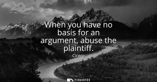 Small: When you have no basis for an argument, abuse the plaintiff