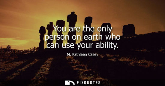 Small: You are the only person on earth who can use your ability