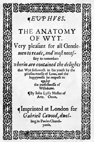 Euphues: The Anatomy of Wit, Tiny